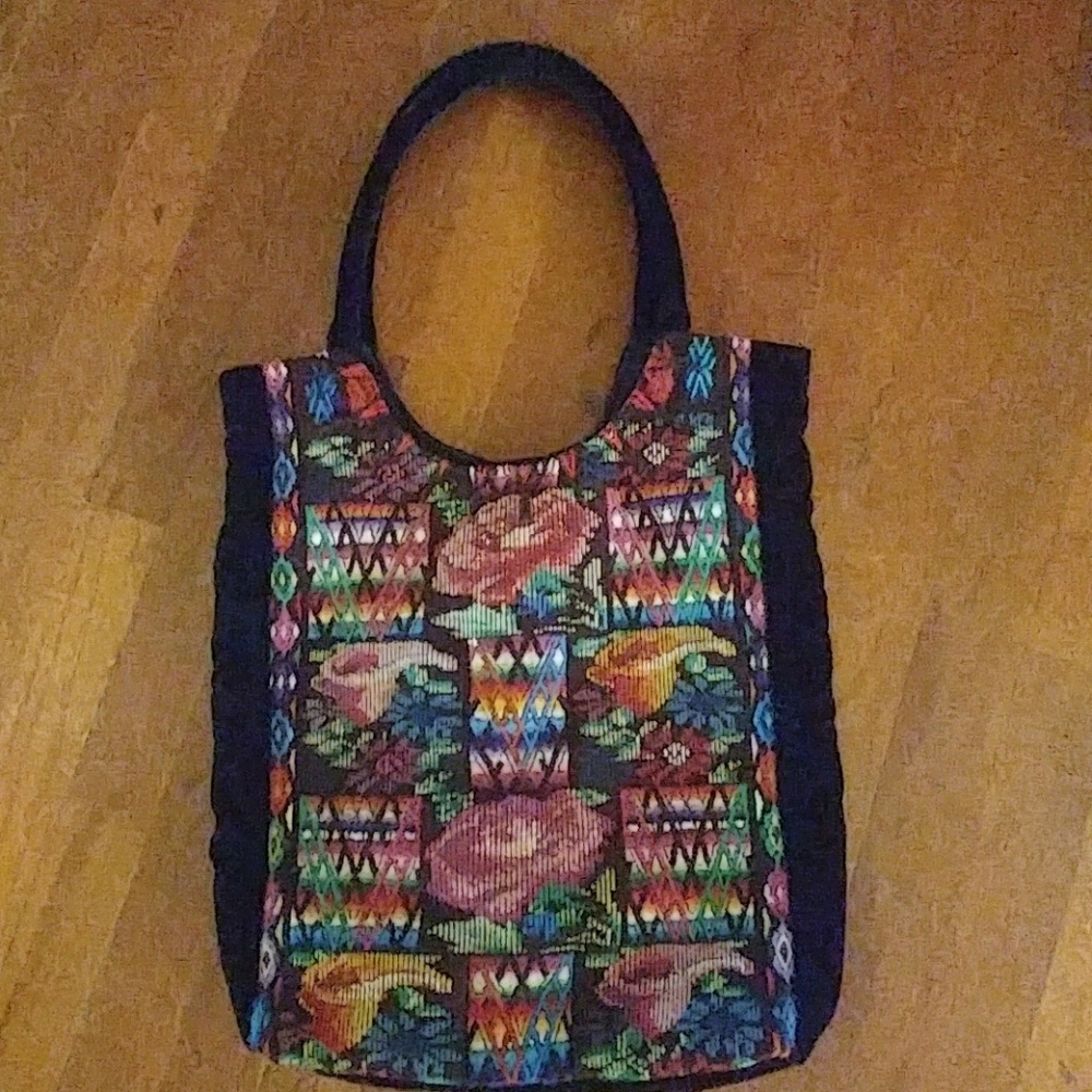 Black Velvet Guatemalan purse